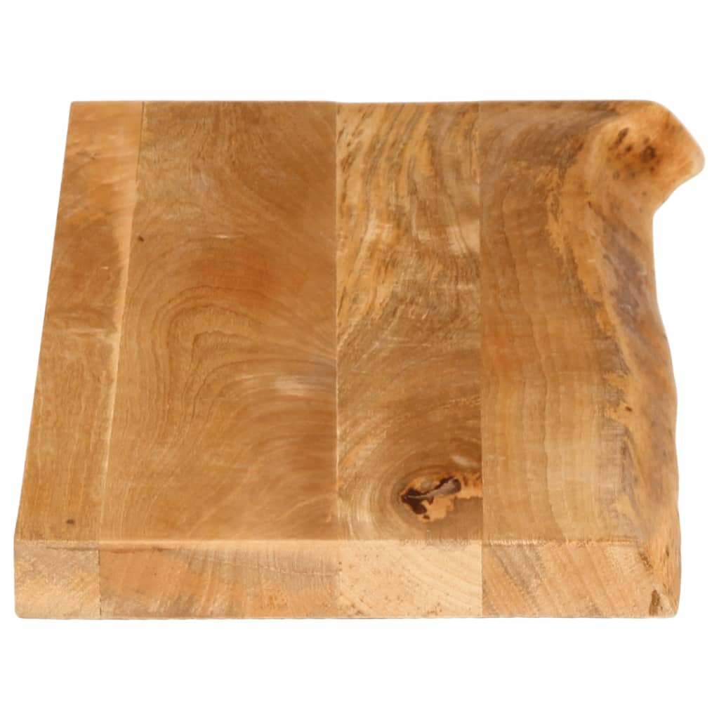 Piano Tavolo Bordi Vivi 90x40x3,8 cm in Legno Massello di Mango 370491