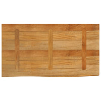 Piano Tavolo Bordi Vivi 100x60x2,5cm in Legno Massello di Mango 370550