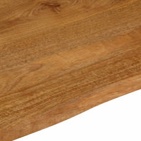 vidaXL Piano Tavolo Bordi Vivi 100x80x2,5 cm Legno Massello di Mango