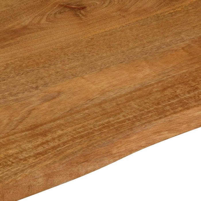 vidaXL Piano Tavolo Bordi Vivi 100x80x2,5 cm Legno Massello di Mango