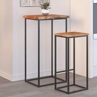 Piano Tavolo 40x40x2,5 cm Rettangolare Legno Acacia Bordi Vivi 370606