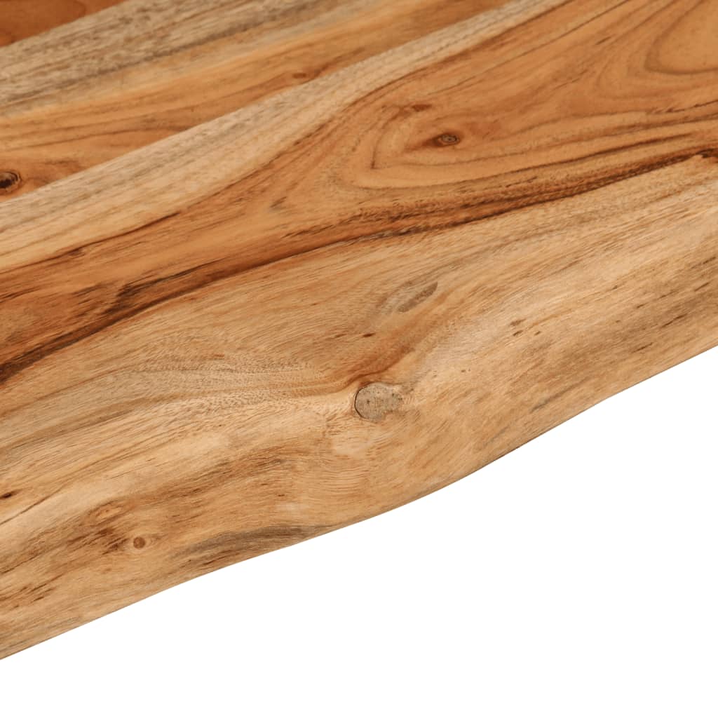 vidaXL Piano Tavolo 90x40x2,5 cm Rettangolare Legno Acacia Bordi Vivi