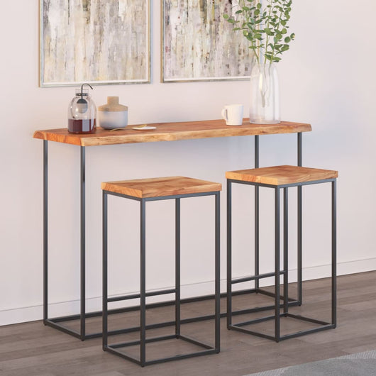 vidaXL Piano Tavolo 110x40x2,5 cm Rettangolare Legno Acacia Bordi Vivi