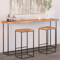 vidaXL Piano Tavolo 160x40x2,5 cm Rettangolare Legno Acacia Bordi Vivi