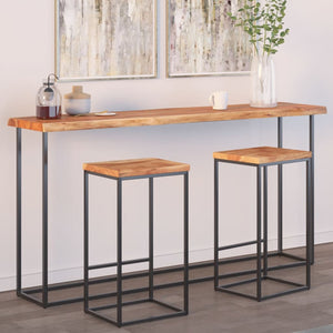 vidaXL Piano Tavolo 160x40x2,5 cm Rettangolare Legno Acacia Bordi Vivi