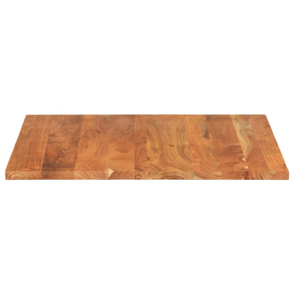 Piano per Tavolo 80x80x2,5 cm Quadrato Legno Massello di Acacia 370938