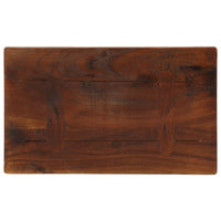 Piano Tavolo 40x20x2,5 cm Rettangolare in Massello di Recupero 371008