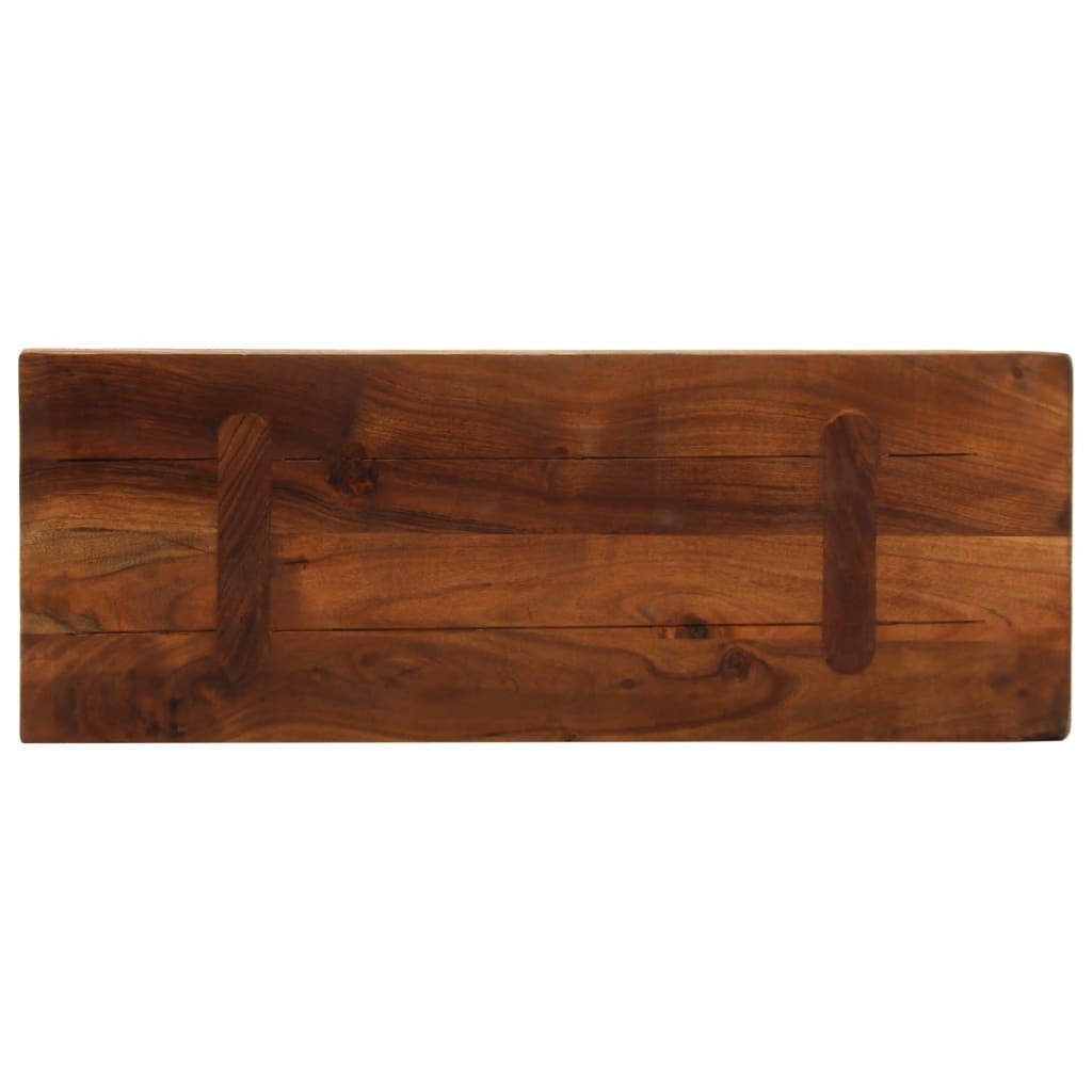 Piano Tavolo 90x40x3,8 cm Rettangolare in Massello di Recupero 371113