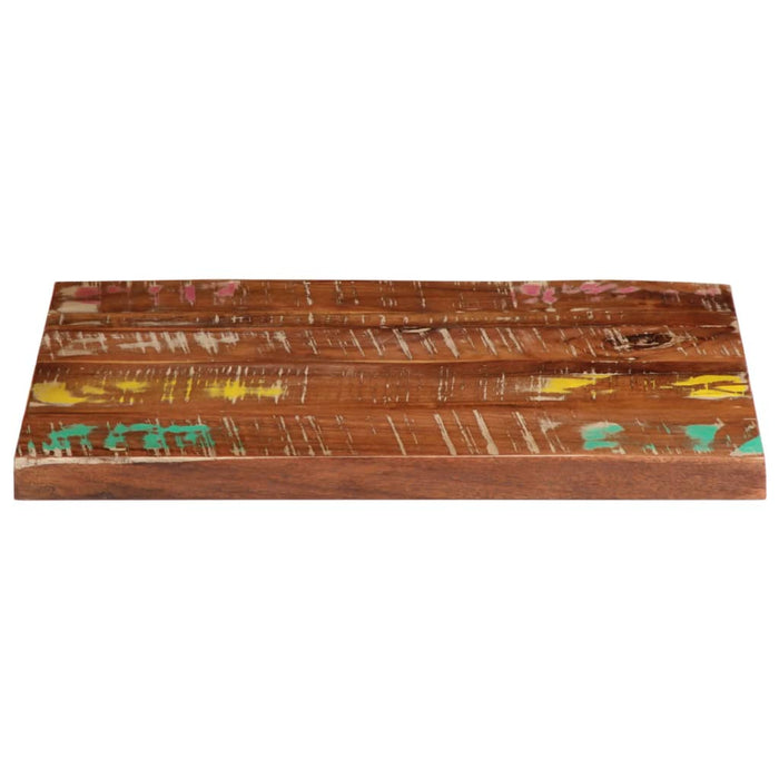 Piano Tavolo 60x50x3,8 cm Rettangolare in Massello di Recupero
