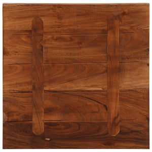 Piano Tavolo 50x50x2,5 cm Quadrato Legno Massello di Recupero 371185