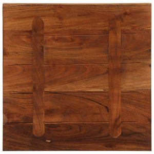 Piano per Tavolo 60x60x3,8 cm Quadrato Legno Massello di Acacia