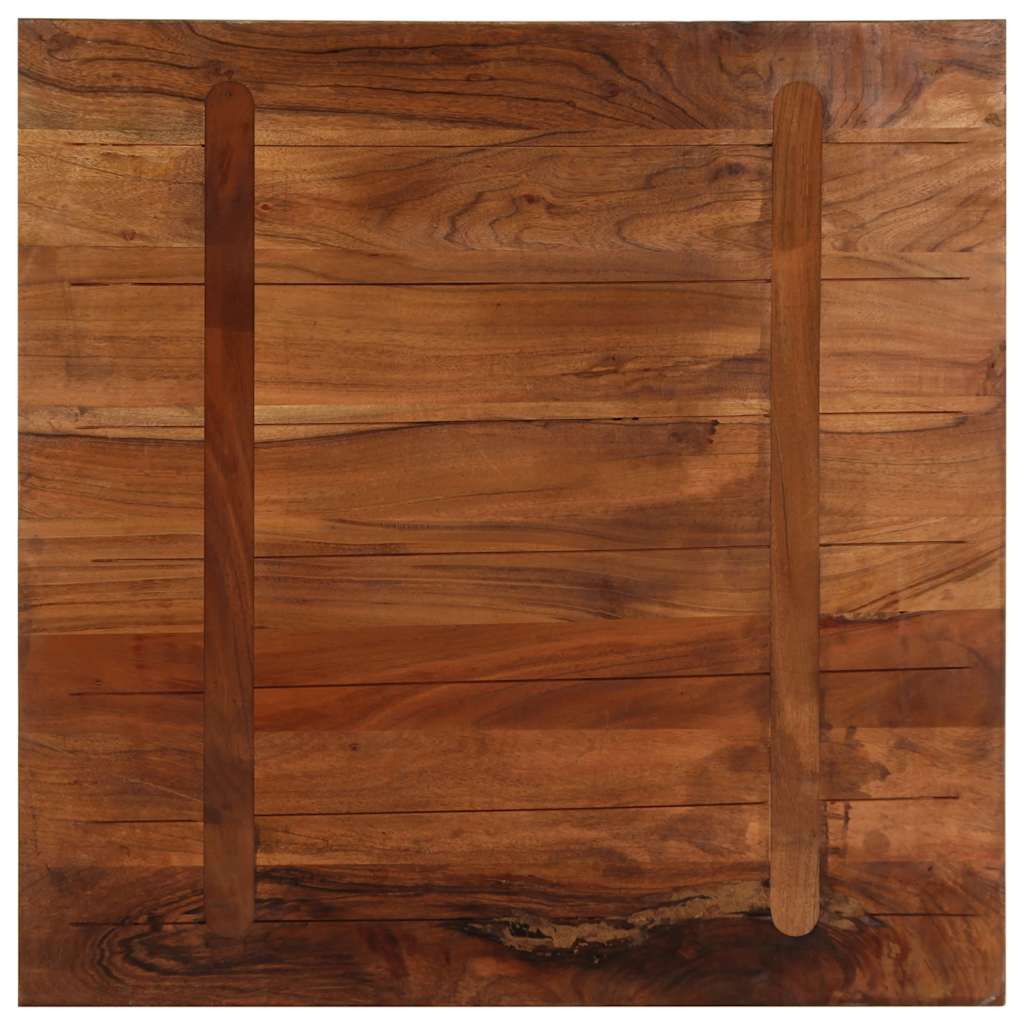 Piano Tavolo 90x90x3,8 cm Quadrato Legno Massello di Recupero 371278