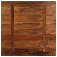 Piano Tavolo 90x90x3,8 cm Quadrato Legno Massello di Recupero 371278
