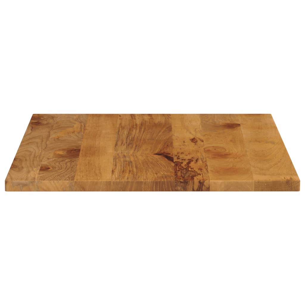 Piano per Tavolo 90x80x3,8 cm Rettangolare Legno Massello Mango