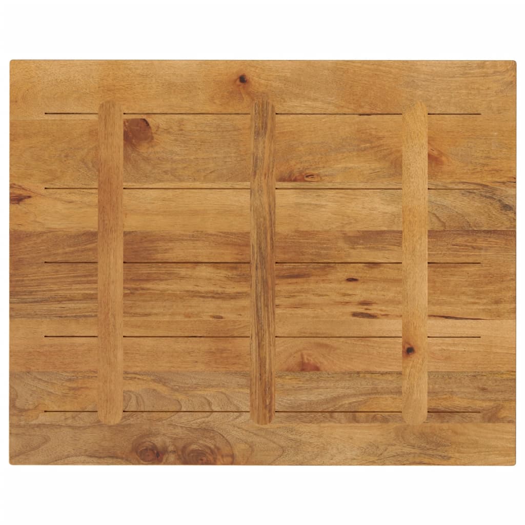 Piano per Tavolo 90x80x3,8 cm Rettangolare Legno Massello Mango