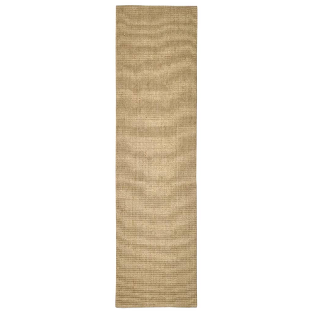 Tappetino tiragraffi in sisal per gatti 66 x 250 cm marrone chiaro 02_0045546