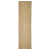 Tappetino tiragraffi in sisal per gatti 66 x 250 cm marrone chiaro 02_0045546