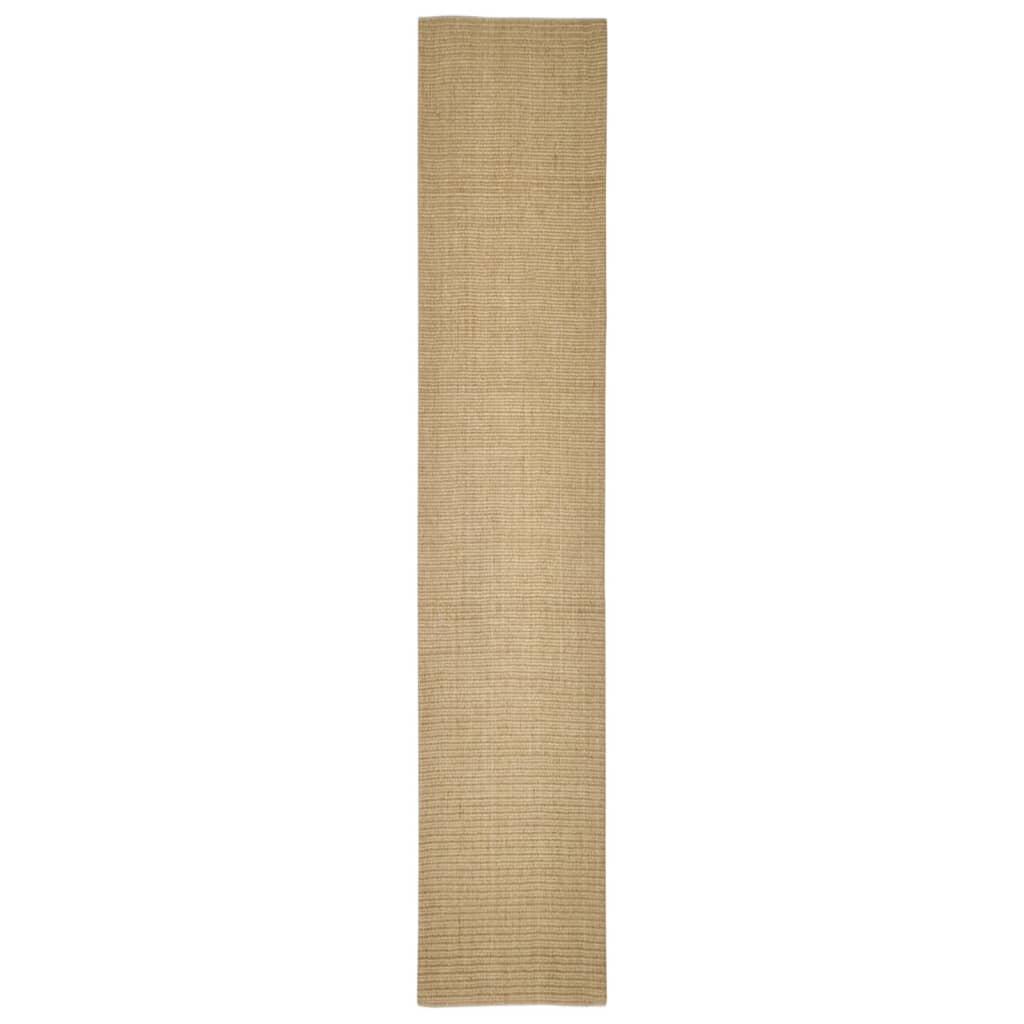 Tappetino tiragraffi in sisal per gatti 66 x 350 cm marrone chiaro 02_0045549