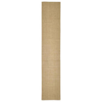 Tappetino tiragraffi in sisal per gatti 66 x 350 cm marrone chiaro 02_0045549