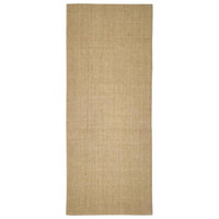 Tappetino tiragraffi in sisal per gatti 80 x 200 cm marrone chiaro 02_0045555