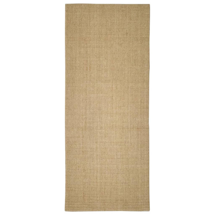 Tappetino tiragraffi in sisal per gatti 80 x 200 cm marrone chiaro 02_0045555
