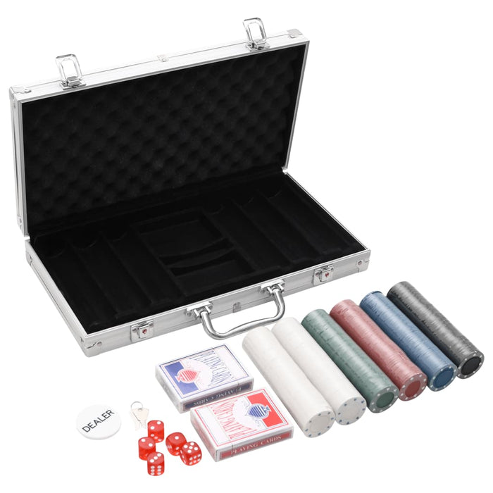 Set di Fiches da Poker 300 pz 4 gcod mxl 107402