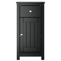 Mobile da Bagno BERG Nero 40x34x80 cm in Legno Massello di Pinocod mxl 107765