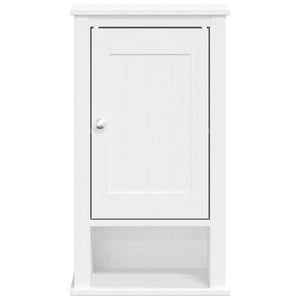 Mobile da Bagno a Muro BERG Bianco 40x27x71,5 cm Massello Pino 358548