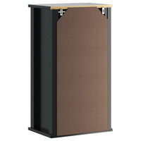 Mobile da Bagno a Muro BERG Nero 40x27x71,5 cm Massello Pino 358549