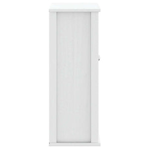 Mobile Bagno a Muro BERG Bianco 69,5x27x71,5cm Legno Massello 358550