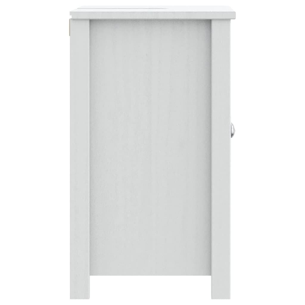 Mobile Lavabo da Bagno BERG Bianco 60x34x59 cm Massello Pino
