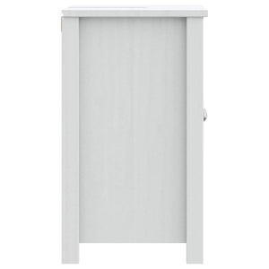 Mobile Lavabo da Bagno BERG Bianco 60x34x59 cm Massello Pino