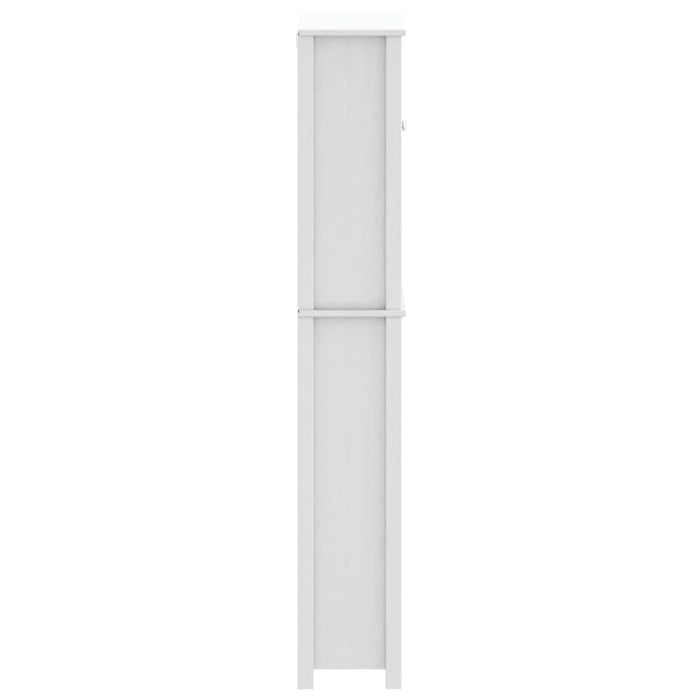 Mobile per Lavatrice BERG Bianco 76x27x164,5cm Legno Massello 358556