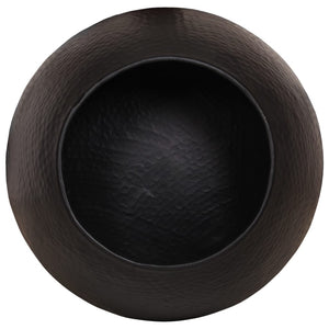 Tavolino da Salotto-Tavolino da soggiorno-Tavolo in Alluminio Martellato ? 50x30 cm Nero