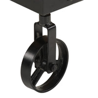 Tavolino da Salotto con Ruote Legno Massello Mango 100x55x26 cm 371683