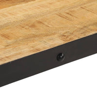 Tavolino da Salotto con Ruote Legno Massello Mango 100x55x26 cm 371683