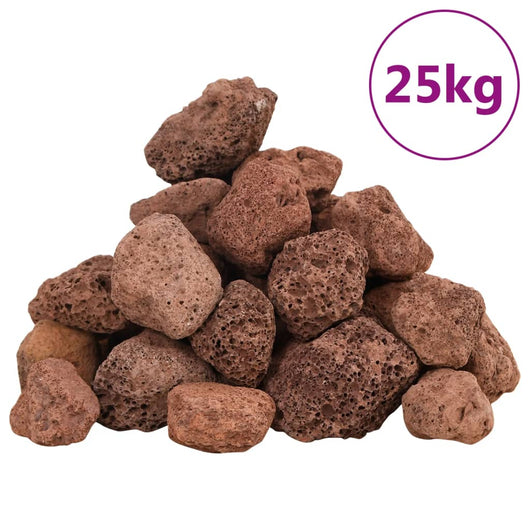 Rocce Vulcaniche 25 kg Rosse 3-5 cmcod mxl 80132