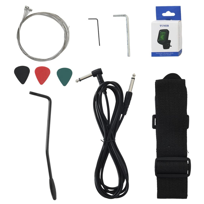 Chitarra Elettrica per Principianti con Custodia Nera 4/4 39" 70187