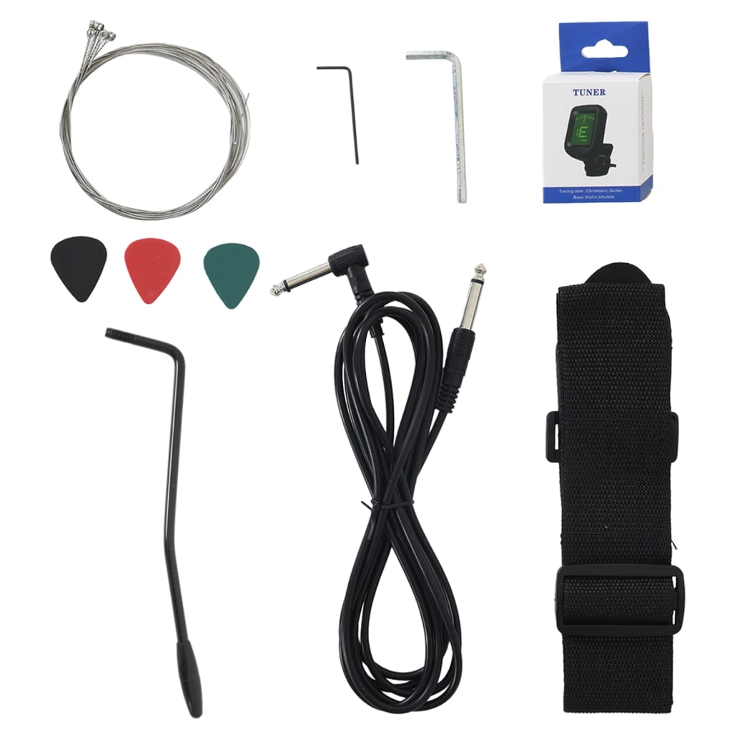 Chitarra Elettrica per Principianti con Custodia Nera 4/4 39" 70193