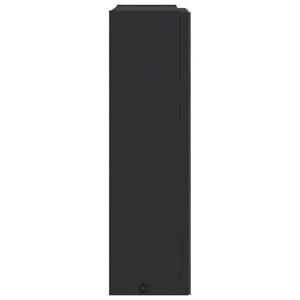 Armadietto Bagno con Specchio e LED Nero 45x13x52 cm 357967