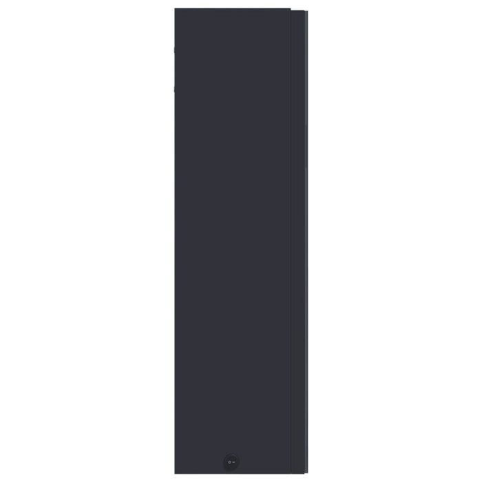 Armadietto Bagno con Specchio e LED-Mobile bagno con specchio Grigio 60x13x52 cm