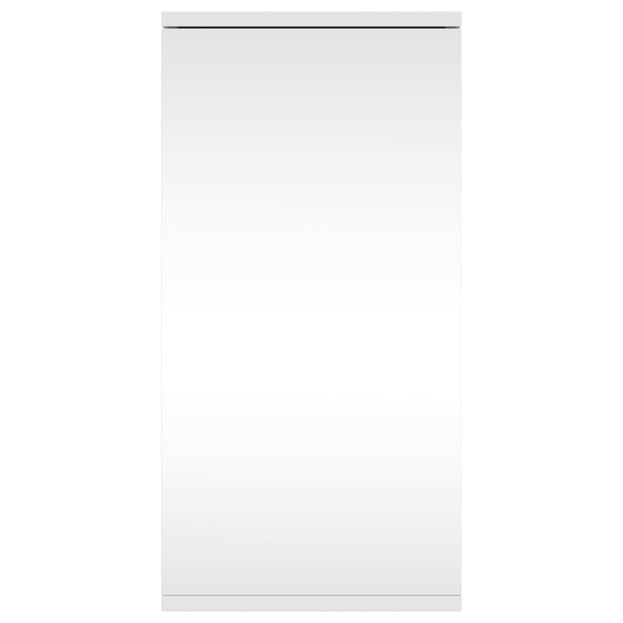 Armadietto Angolare con Specchio da Bagno Bianco 30x24x60 cm 357977