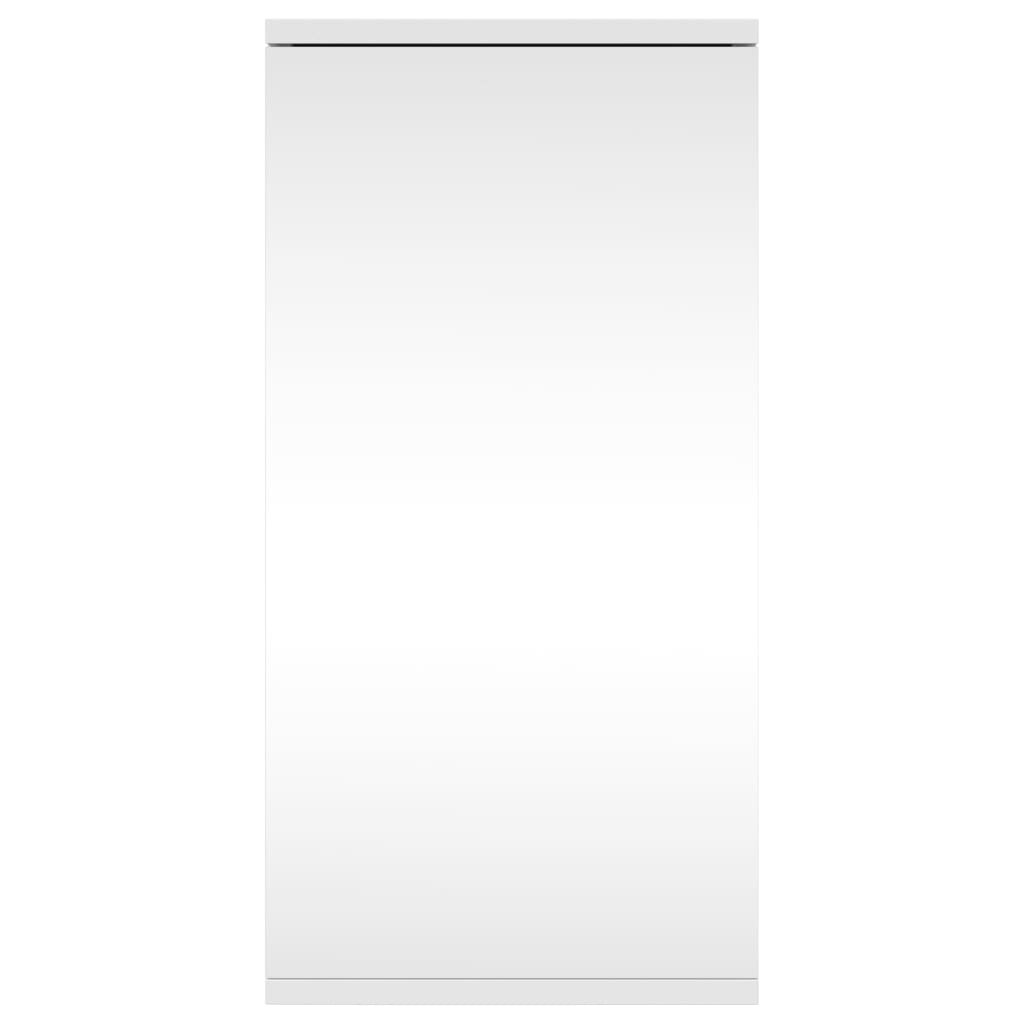 Armadietto Angolare con Specchio da Bagno Bianco 30x24x60 cmcod mxl 107410