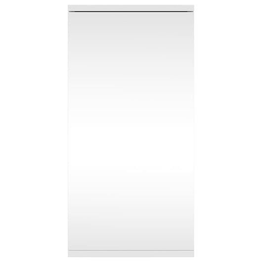 Armadietto Angolare con Specchio da Bagno-Mobiletto a specchio Bianco 30x24x60 cm