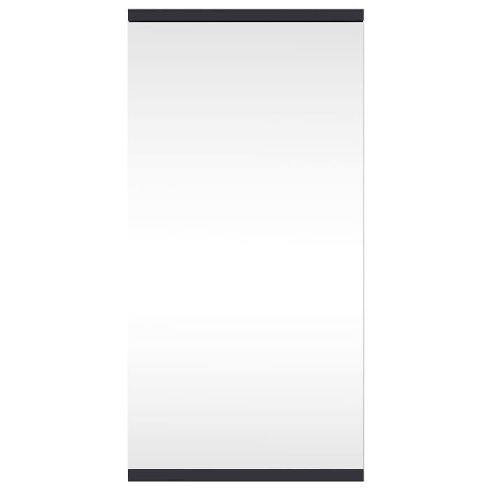 Armadietto Angolare con Specchio da Bagno Grigio 30x24x60 cm 357978