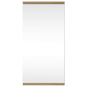 Armadietto Angolare con Specchio da Bagno Rovere 30x24x60 cm 357980