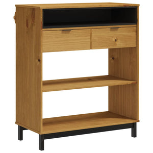 Tavolino da Bar-Tavolino da soggiorno-Tavolo FLAM 92x45x110 cm in Legno Massello di Pino