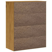 Scaffale per Credenza Anta in Vetro FLAM Legno Massello di Pino 357825