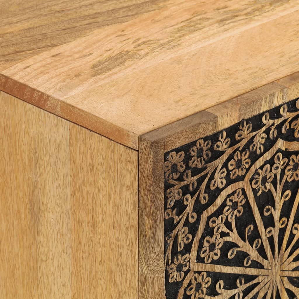 Mobile Porta TV 105x33x46cm in Legno Massello di Mango 358212