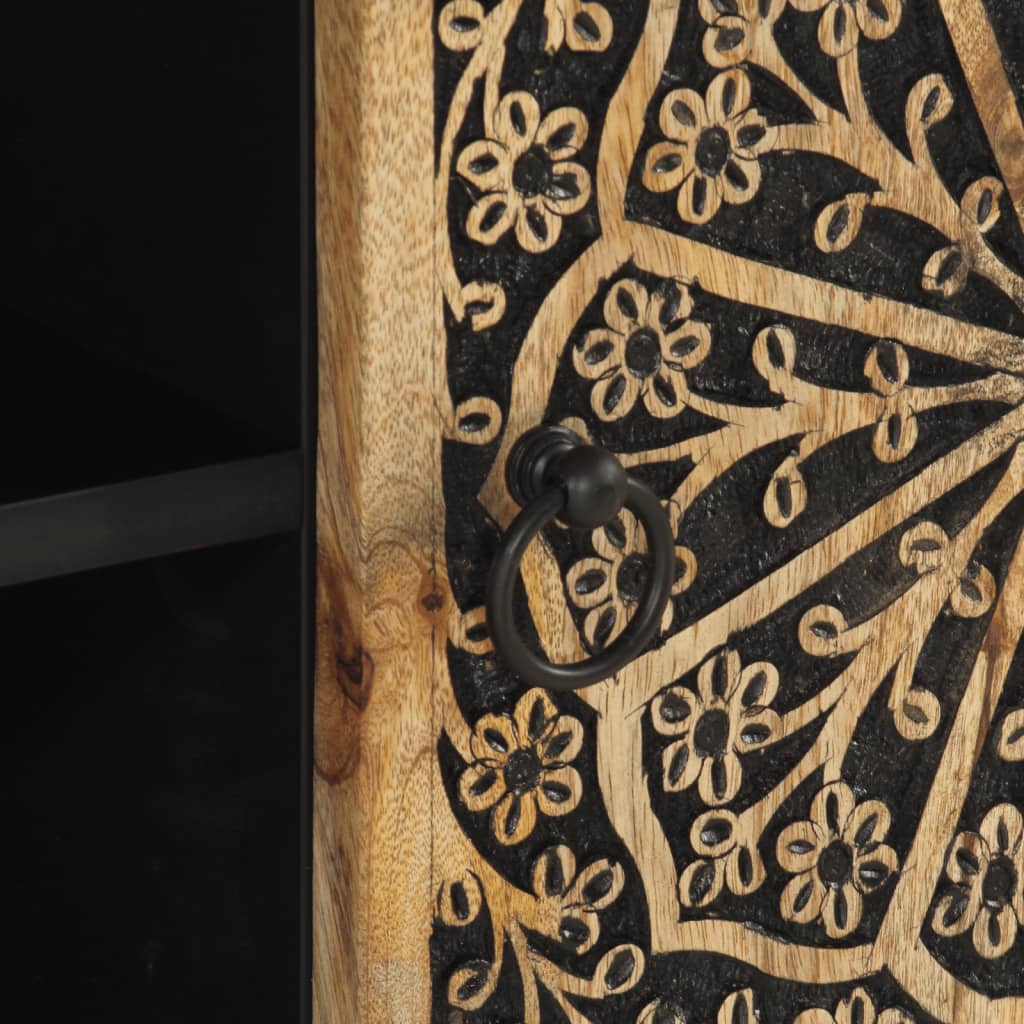 Mobile Porta TV 105x33x46cm in Legno Massello di Mango 358212